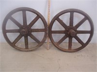 2 Moline Plow Co Moline Illinois Iron Wheels