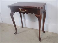 Gate Leg Game Table w/ Drawer & Cupholders