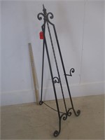 Wrought Iron Easel "adjustable"  53"h