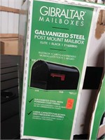 Gibraltar mailbox galvanized steel post mount