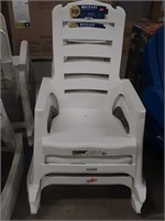 2 big easy plastic rocking chairs