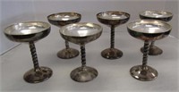 6 Silver Plated Goblets