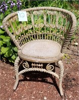 Antique Wicker & Reed Chair
