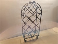 Rod Iron Styled Wine Rack 12inWx6inDx26inH