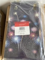 CASE OF FIREWORKS TABLE COVERS 96 PER CASE
