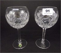 Two Waterford 8" Goblets