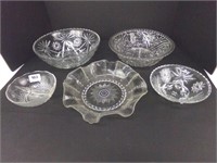 Glass Salad and Serving Bowls