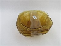 (5) Vintage Carnival Glass Cereal Bowls