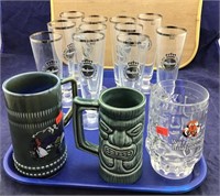 Large Collection of Mostly German Beer Glasses