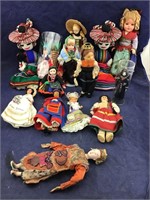Large Group of Mostly Vintage Foreign Dolls