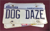 Stack Of Illinois License Plates