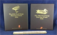 1985 & 1990 First Day Issue Duck Stamps Folios