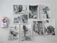 7 photos Tribu Africaine Novembre 1967 NUBA Mt