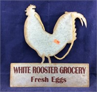 Metal Rooster Hanging Sign
