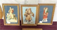 Antique Artwork, Christmas Themed, late 1800s to