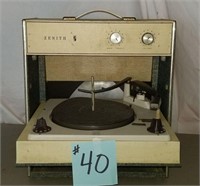 Vintage Zenith Record Player-