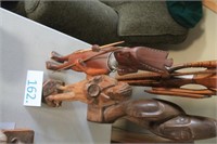 pair of Afican wood figures
