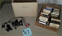 8 Track Tapes, Metal Case & 4 Microphones