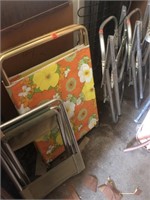 Aluminum Lawn chairs and ironing board