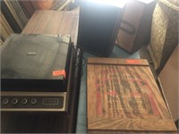 8 track tapes & Budweiser box