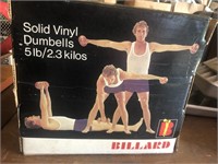 Solid vinyl dumbbells