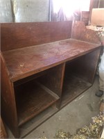 Well built plywood store counter