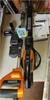 Worx Weedeater & Blower, 1 Charger & 2 Batteries