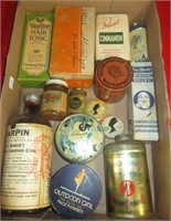 Box of Advertsing Tins & Boxes