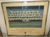 Ballantine Beer NY Yankees Sign