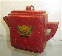 Country Wooden Teapot Stringholder