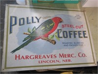 Polly Coffee Advertising Sign