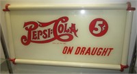 Pepsi Cola on Draught Sign