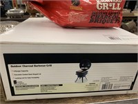 NEW IN BOX: OUTDOOR CHARCOAL BBQ GRILL AND CHARCOL
