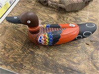 MADE IN  GERMANY PAINTED WOODEN DUCK