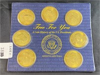 Solid Brass Presidential Coins