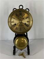 Seth Thomas Ship's Bell Clock, No Key to Test