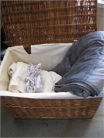 Wicker Hamper, Weighted & Electric Blankets