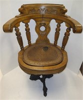 Antique Ship's Chair. 
Arms & Base Loose