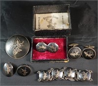 Sterling Star of Siam Jewelry Set