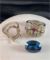 Silver Rings & Blue Zircon? Stone