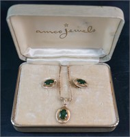 Amco Jewels 14K Necklace & Earrings