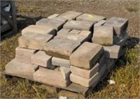 Pallet of landscaping bricks