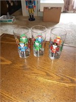 3 NUT CRACKER GLASSES