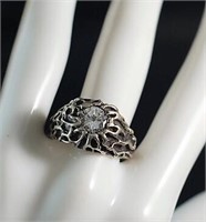 Sterling Ring w/ Clear Stone