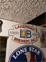 LAKEFRONT BREWERY REPRO WALL SIGN