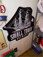 SMALL TOWN BREWERY REPRO WALL SIGN