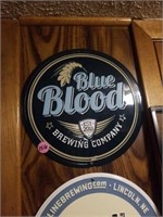 REPRODUCTION  "BLUE BLOOD" WALL SIGN