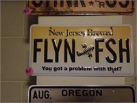 REPRODUCTION  "FLYN FISH" WALL SIGN