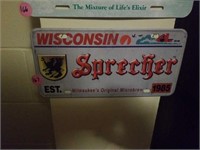 REPRODUCTION  "WISCONSIN" WALL SIGN