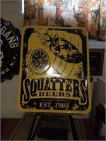 REPRODUCTION  "SQUATTERS" WALL SIGN